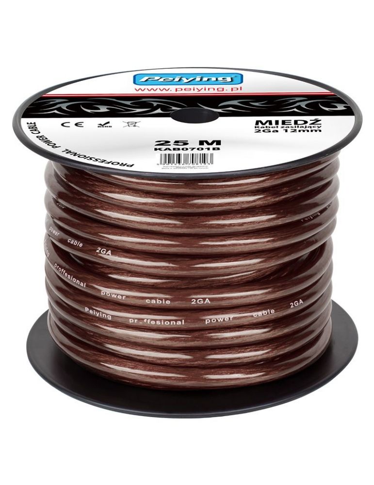 Cablu putere cu 2ga (12mm/33.62mm2) 25m negru