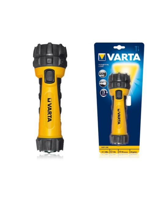 Varta Industrial Light 2D Negru, Galben Lanternă de mână LED Varta - 1