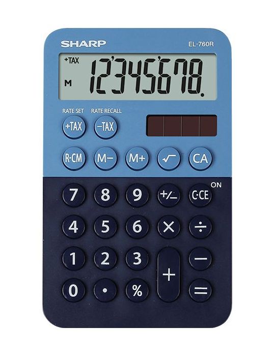 Sharp EL-760R calculator Spaţiul de lucru Calculator financiar Albastru