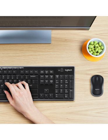 Logitech Wireless Combo MK270 tastaturi RF fără fir QWERTY Englez Mouse inclus Negru, Argint Logitech - 2
