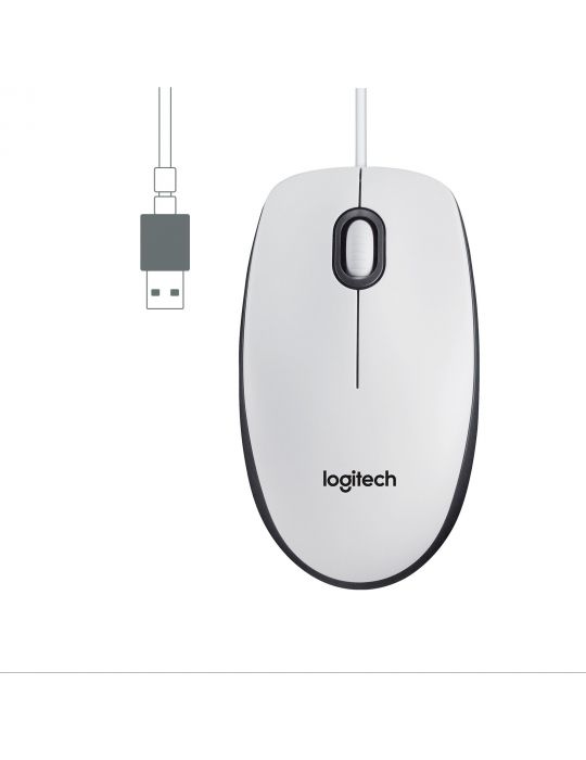 Logitech Mouse M100 mouse-uri Ambidextru USB Tip-A Optice 1000 DPI