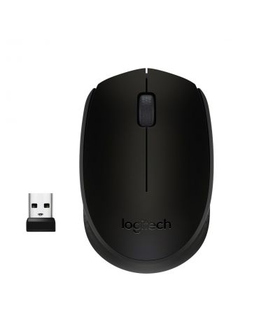 Logitech M171 Black-K mouse-uri Ambidextru RF fără fir Optice 1000 DPI - Tik.ro