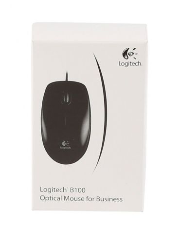 Logitech B100 Optical Usb Mouse f  Bus mouse-uri Ambidextru USB Tip-A Optice 800 DPI