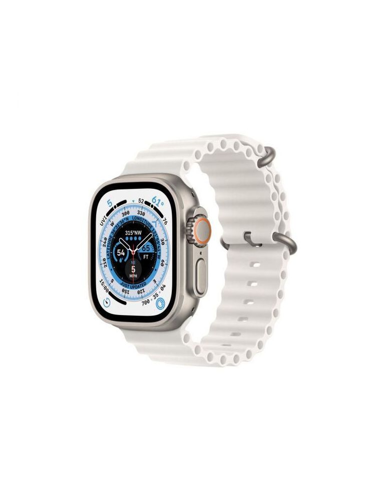 Apple watch ultra cellular 49mm titanium case with white ocean