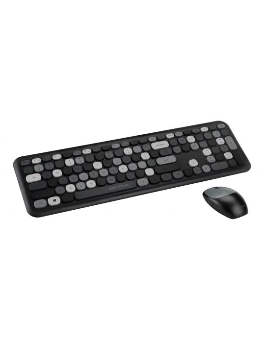 Kit tastatura + mouse serioux colourful 9920bk wireless 2.4ghz us Serioux - 1