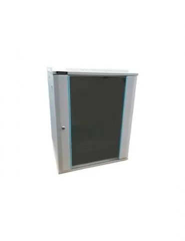 Rack 15u 600x600 montare pe perete usa din sticla panouri laterale detasabile si securizate dezasamblat culoare gri ral 7035  Da