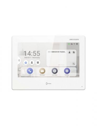 Post interior videointerfon 7 inchi cu android hikvision ds-kh9310-wte1 wifi Hikvision - 1 - Tik.ro