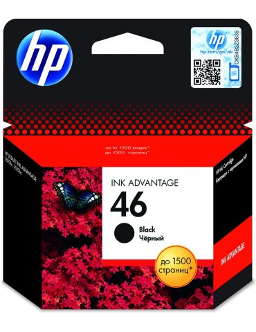 HP 46 Black Original Ink Advantage Cartridge