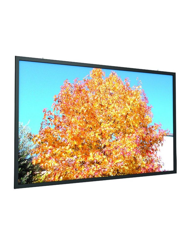 Ecran proiectie cu rama fixa de perete rear + 500 x 375 / 500 x 281 / 500 x 312 cm flatmax