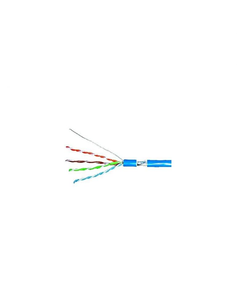 Cablu ftp cat.5e 4x2xawg24/1 pvc albastru cutie - rola 305