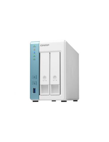 Nas qnap 231k 2bay 1.7ghz tiprem 1pc 1yr ts-231k-a (include tv 3.50lei) Qnap - 1 - Tik.ro