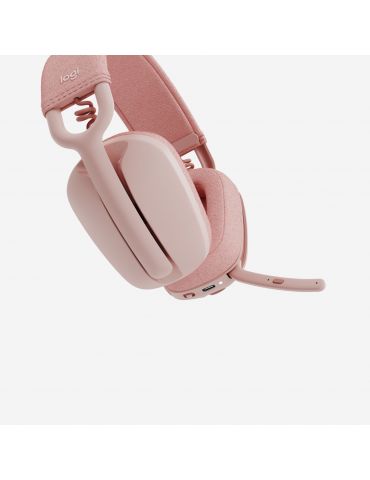 Logitech Zone Vibe 100 Căști Fără fir Bandă de fixare pe cap Apeluri/Muzică Bluetooth Roz Logitech - 3