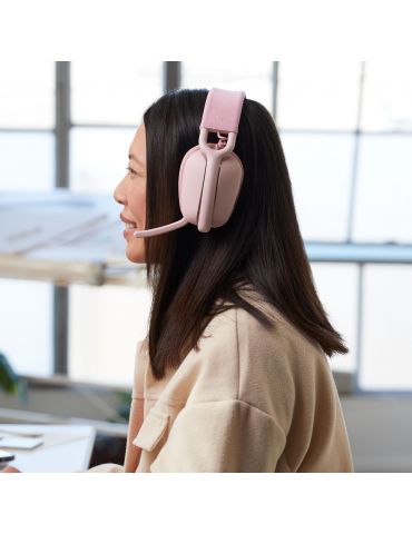 Logitech Zone Vibe 100 Căști Fără fir Bandă de fixare pe cap Apeluri/Muzică Bluetooth Roz Logitech - 4