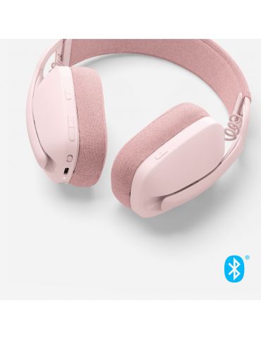 Logitech Zone Vibe 100 Căști Fără fir Bandă de fixare pe cap Apeluri/Muzică Bluetooth Roz Logitech - 5