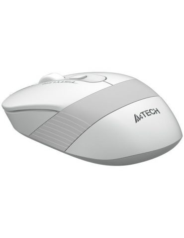 Mouse a4tech gaming wireless 2.4ghz optic 2000 dpi butoane/scroll 4/1 buton selectare viteza negru / alb fg10 white (include  A4