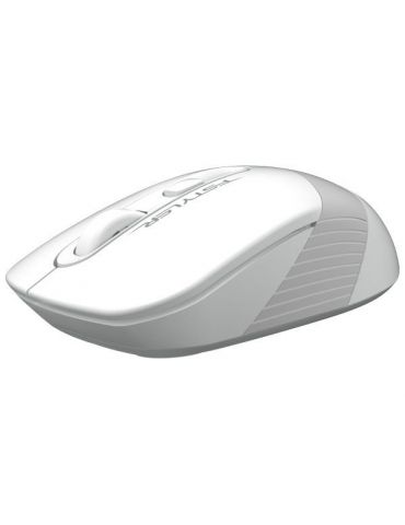 Mouse a4tech gaming wireless 2.4ghz optic 2000 dpi butoane/scroll 4/1 buton selectare viteza negru / alb fg10 white (include  A4
