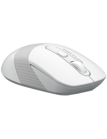 Mouse a4tech gaming wireless 2.4ghz optic 2000 dpi butoane/scroll 4/1 buton selectare viteza negru / alb fg10 white (include  A4
