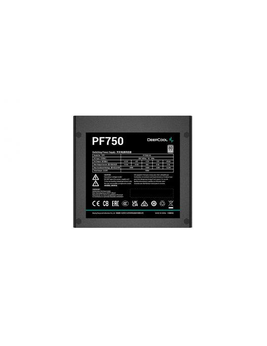 DeepCool PF750 unități de alimentare cu curent 750 W 20+4 pin ATX ATX Negru Deepcool - 3