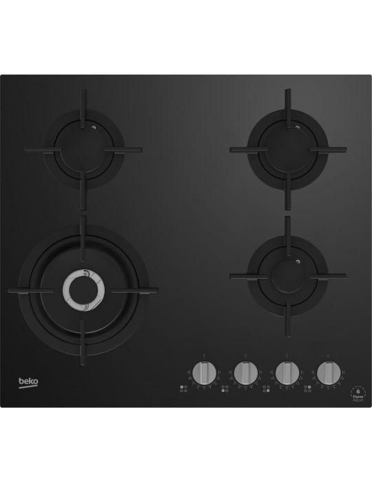 Beko HILW64322S plite Negru Încorporat 60 cm Gaz 4 zonă(e) Beko - 1