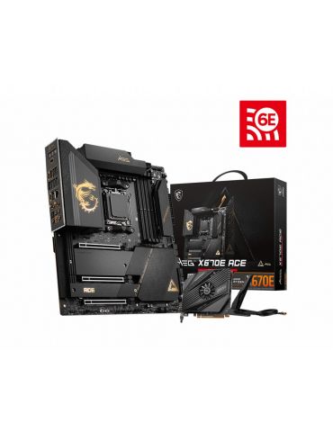 MSI MEG X670E ACE plăci de bază AMD X670 Mufă AM5 Prelungit ATX - Tik.ro