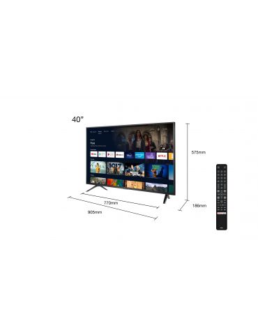 TCL S52 Series 40S5200 televizor 101,6 cm (40") Full HD Smart TV Wi-Fi Negru Tcl - 2