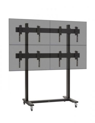 Solutie videowall cu baza mobila vogel's 2x2 4 display-uri smart signage lg 55vl5f - bezel 3.5mm edge to edge Lg - 1