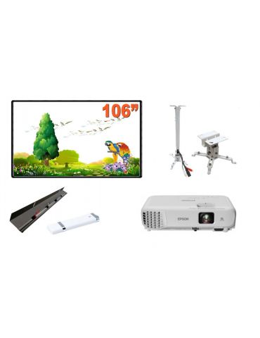 Pachet interactiv ib106rs + proiector eb-w06 + suport + wifi + ipentray Evoboard - 1 - Tik.ro