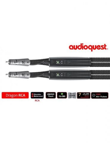 Cablu audio 2rca - 2rca  audioquest dragon 1.0m level 7 noise dissipation with graphene solid pss+ dbs x Audioquest - 1 - Tik.ro