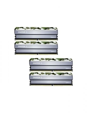 G.Skill SNIPER X Series - Classic Camo - DDR4 - 32 GB: 4 x 8 GB - DIMM 288-pin - unbuffered G.skill - 1
