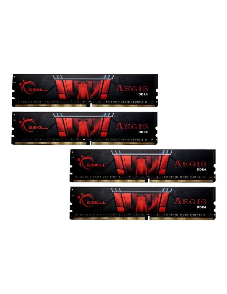 G.Skill AEGIS - DDR4 - 32 GB: 4 x 8 GB - DIMM 288-pin - unbuffered