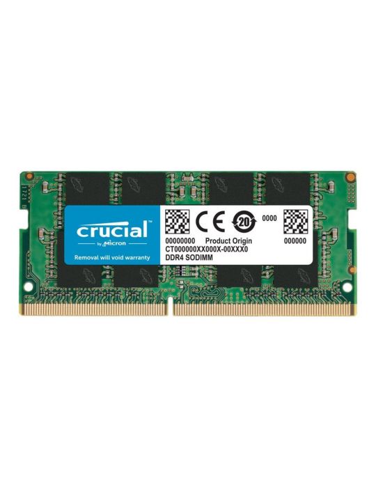 Crucial - DDR4 - module - 8 GB - SO-DIMM 260-pin - 3200 MHz / PC4-25600 - unbuffered Crucial - 1