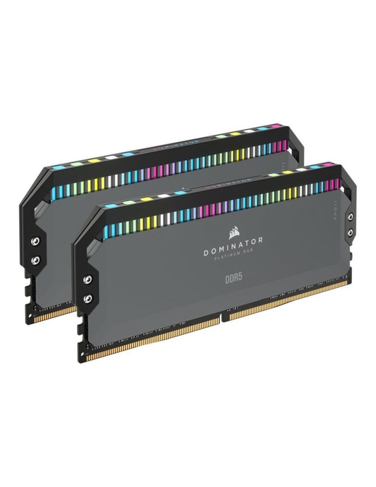 Kit Memorie Corsair Dominator Platinum RGB Grey AMD EXPO 64GB, DDR5-5200MHz, CL40, Dual Channel