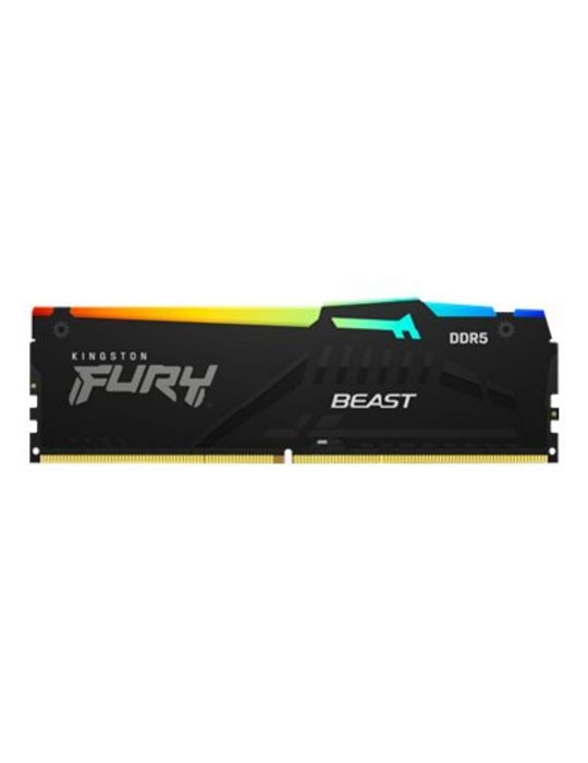 Kingston FURY Beast RGB - DDR5 - kit - 32 GB: 2 x 16 GB - DIMM 288-pin - 6000 MHz / PC5-48000 - unbuffered Kingston - 1