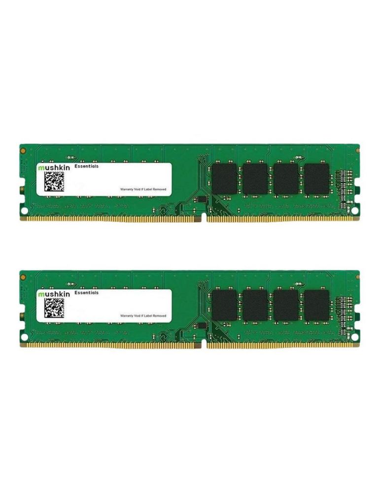Mushkin Essentials - DDR4 - kit - 8 GB: 2 x 4 GB - DIMM 288-pin - 2666 MHz / PC4-21300 - unbuffered