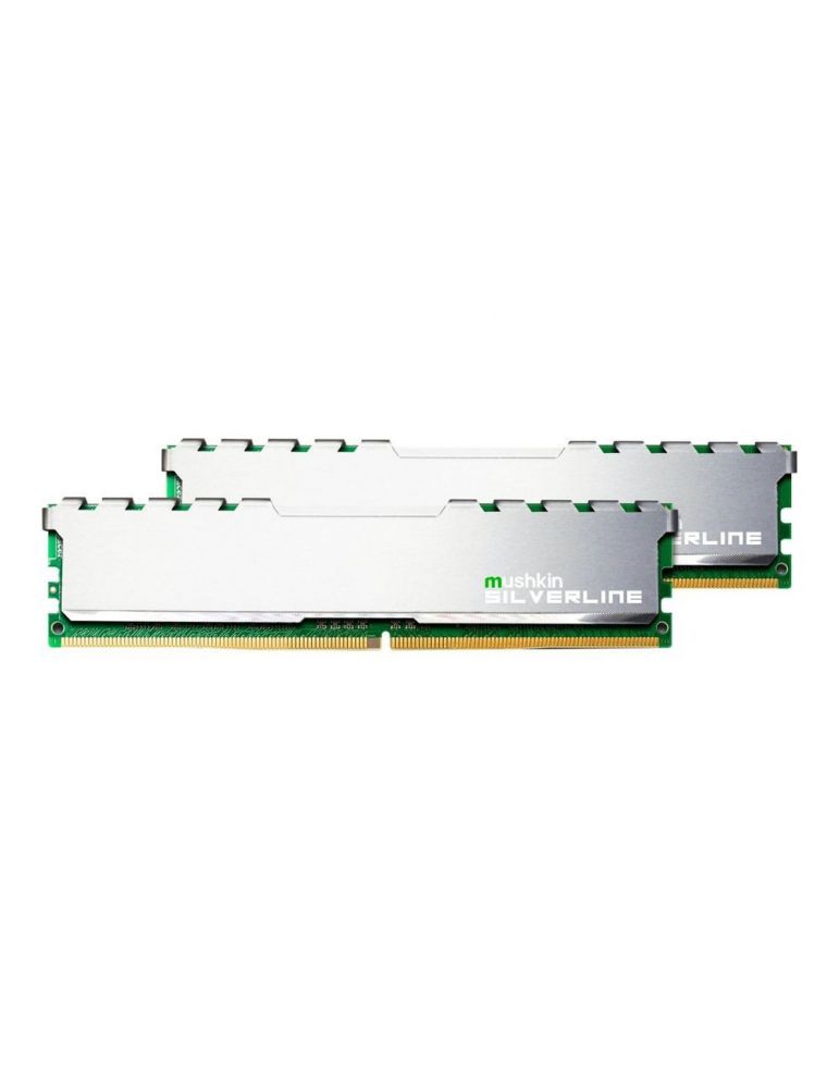 Mushkin Silverline - DDR4 - kit - 32 GB: 2 x 16 GB - DIMM 288-pin - 2666 MHz / PC4-21300 - unbuffered