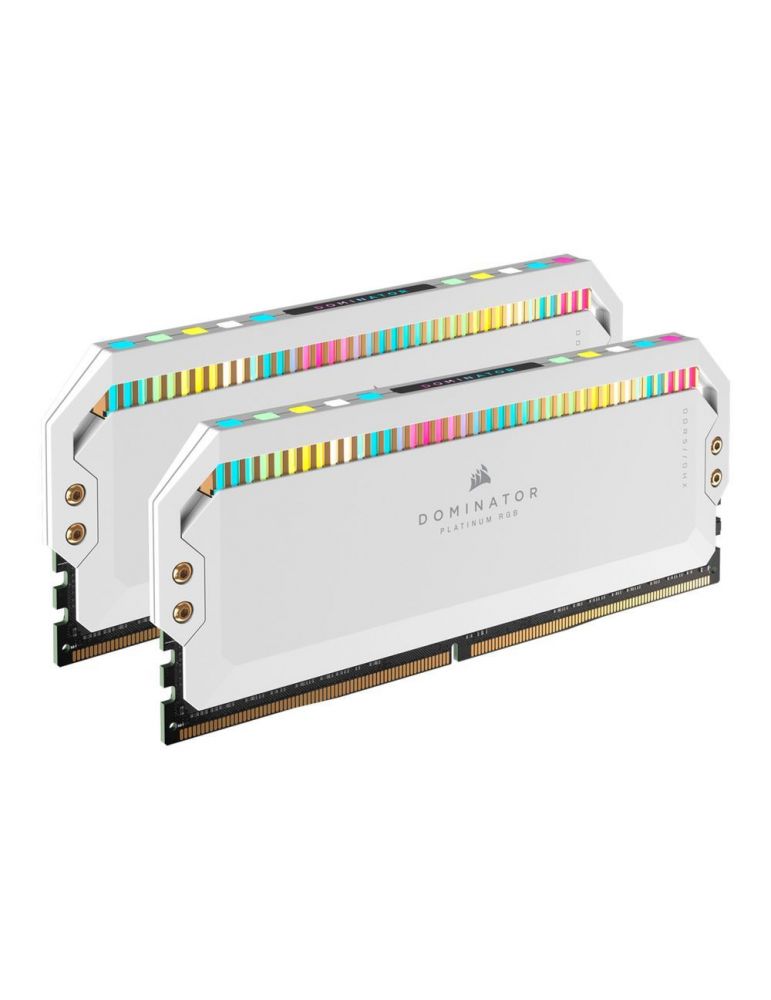 Kit Memorie Corsair Dominator Platinum RGB White 32GB, DDR5-5200MHz, CL40, Dual Channel