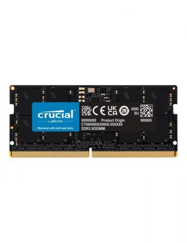 Crucial - DDR5 - module - 16 GB - SO-DIMM 262-pin - 4800 MHz / PC5-38400 - unbuffered Crucial - 1 - Tik.ro