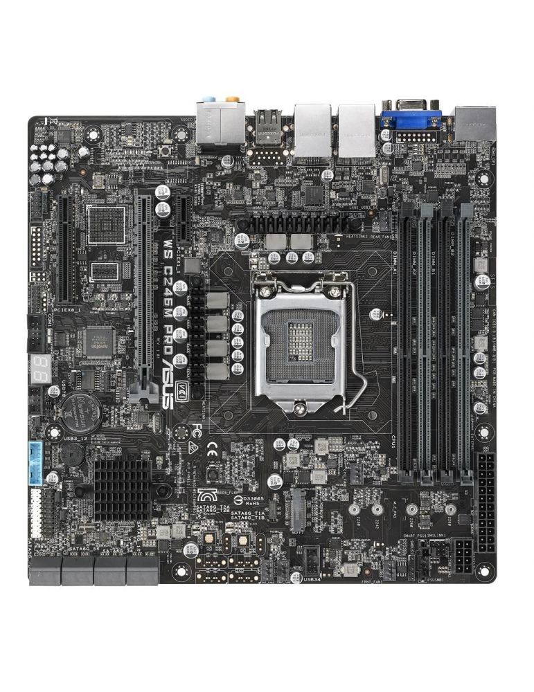 Placa de baza server Asus WS C246M PRO, Intel C246, socket 1151, mATX