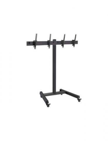 HAGOR BrackIT Dual - cart - side-by-side - for 2 LCD displays - black Hagor - 1 - Tik.ro