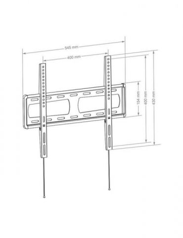 HAGOR BL Fixed 400 - mounting kit - for LCD display - rigid black Hagor - 1
