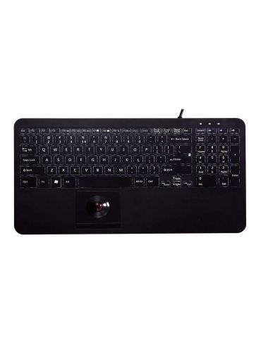 Perixx Keyboard Periboard-318H Built-in trackball - Black Perixx - 1 - Tik.ro