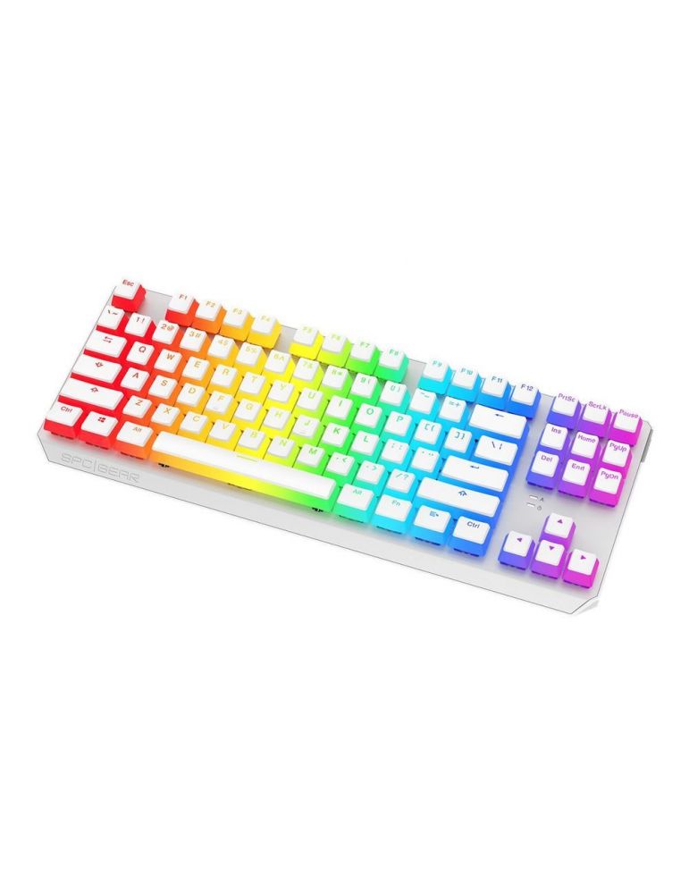 SPC Gear GK630K Tournament Kailh Brown RGB Onyx White - keyboard - QWERTY - US