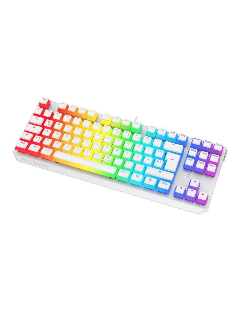SPC Gear RGB Keyboard GK630K Tournament - White