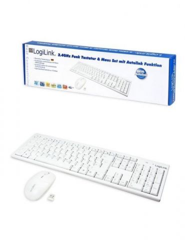 LogiLink Keyboard and mouse set ID0104W - White Logilink - 1