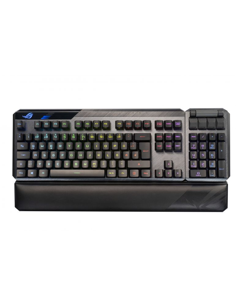 Tastatura Asus ROG Claymore II, wireless, rgb, negru
