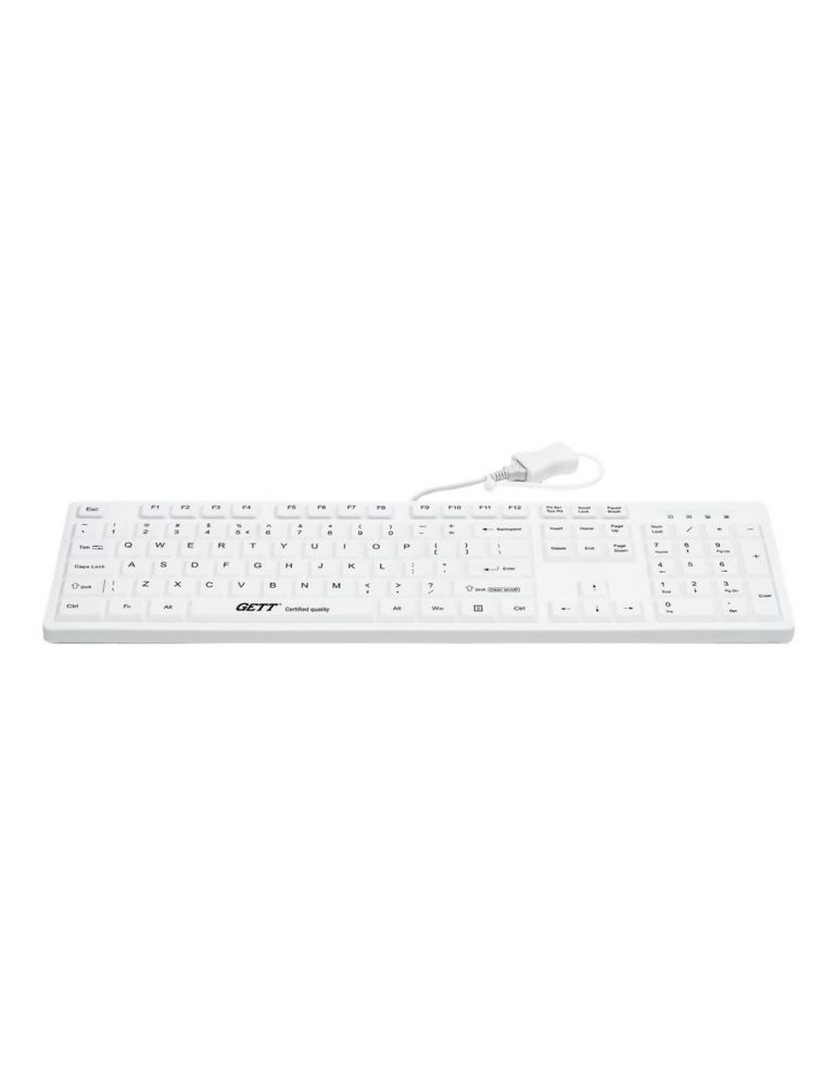 GETT Keyboard CleanType Easy Protect - White