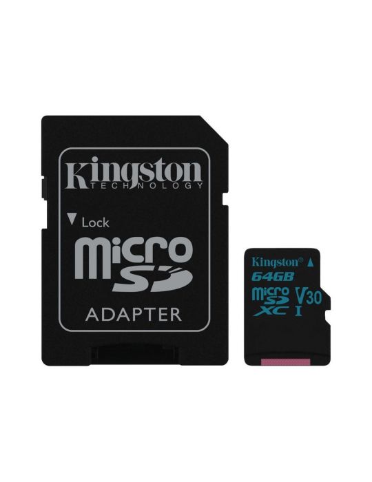 Kingston Canvas Go! - flash memory card - 64 GB - microSDXC UHS-I Kingston - 1