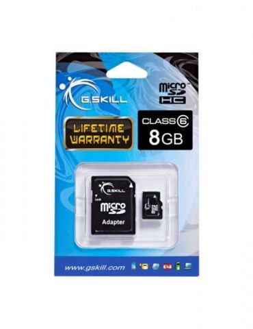 Card GSkill  MicroSD 8GB C6 1Adp G.skill - 1 - Tik.ro