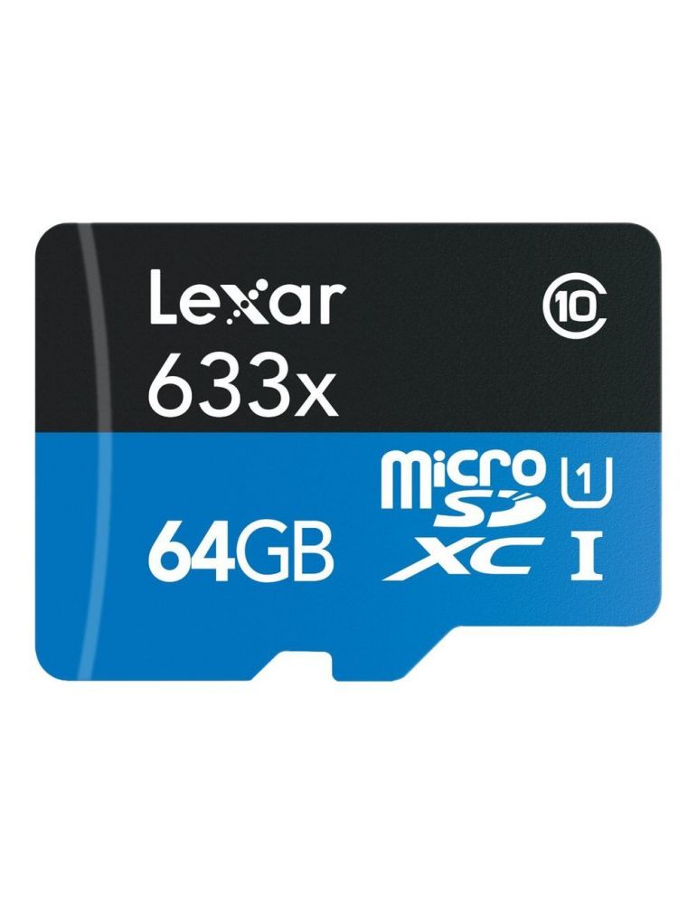 Lexar High Performance - flash memory card - 64 GB - microSDXC UHS-I