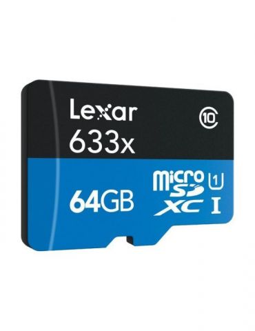 Lexar High Performance - flash memory card - 64 GB - microSDXC UHS-I Lexar - 1